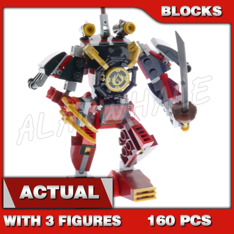 

160pcs The Samurai Robots Warrior Battle Machine 11327 Building Blocks Sets Bricks Compatible with Model