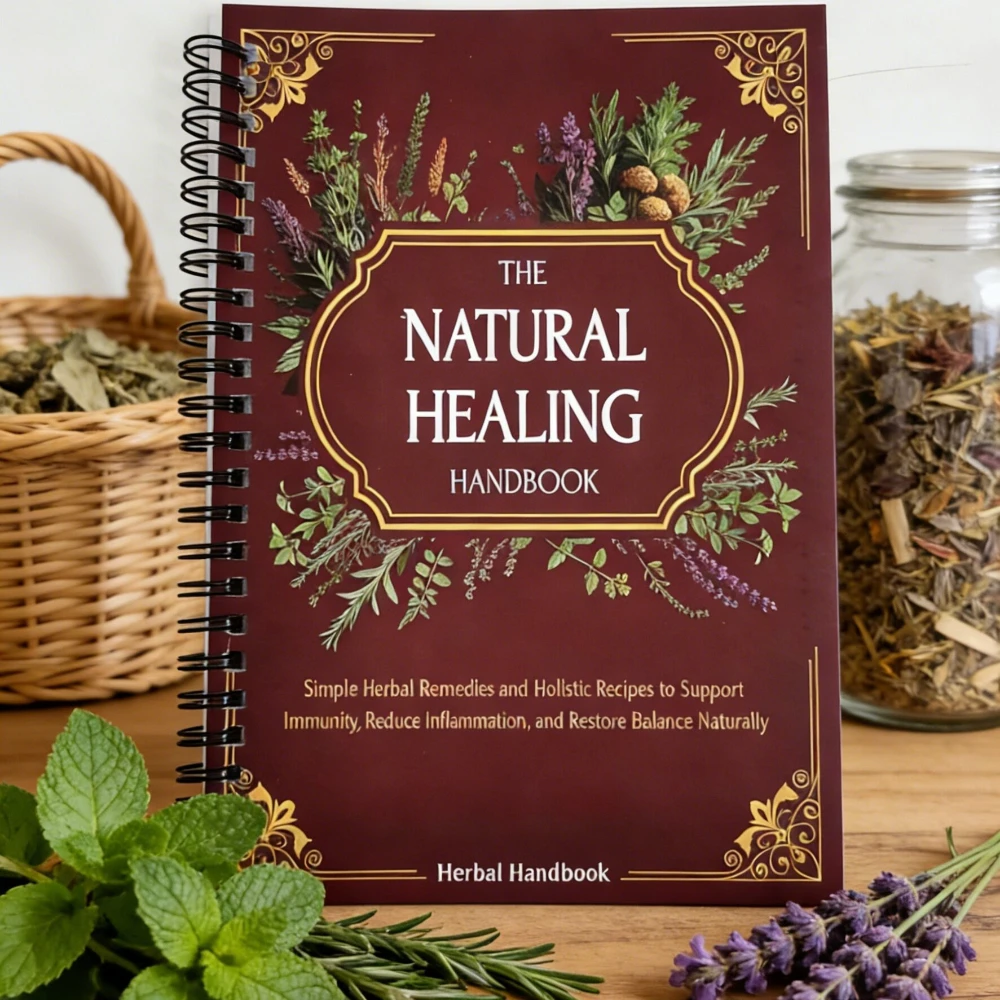 Natural Healing Handbook Spiral Bound Guidebook For Herbal Remedies And Holistic Health Support With Step By Step Protocols