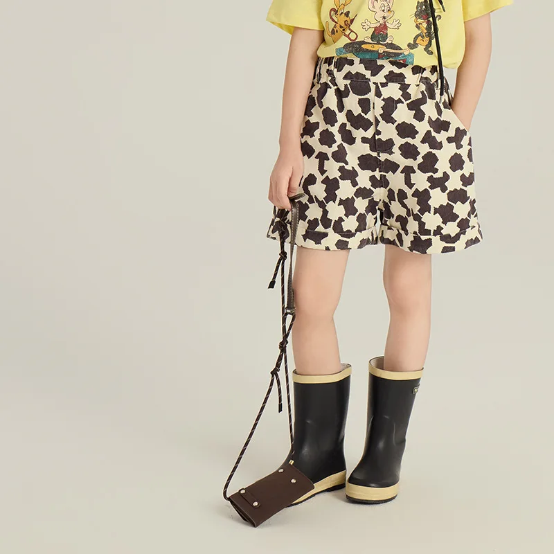 

Children's Full Printed Polka Dot Shorts 2025 Summer New Style Casual Fashionable Versatile Pants for Boys and Girls