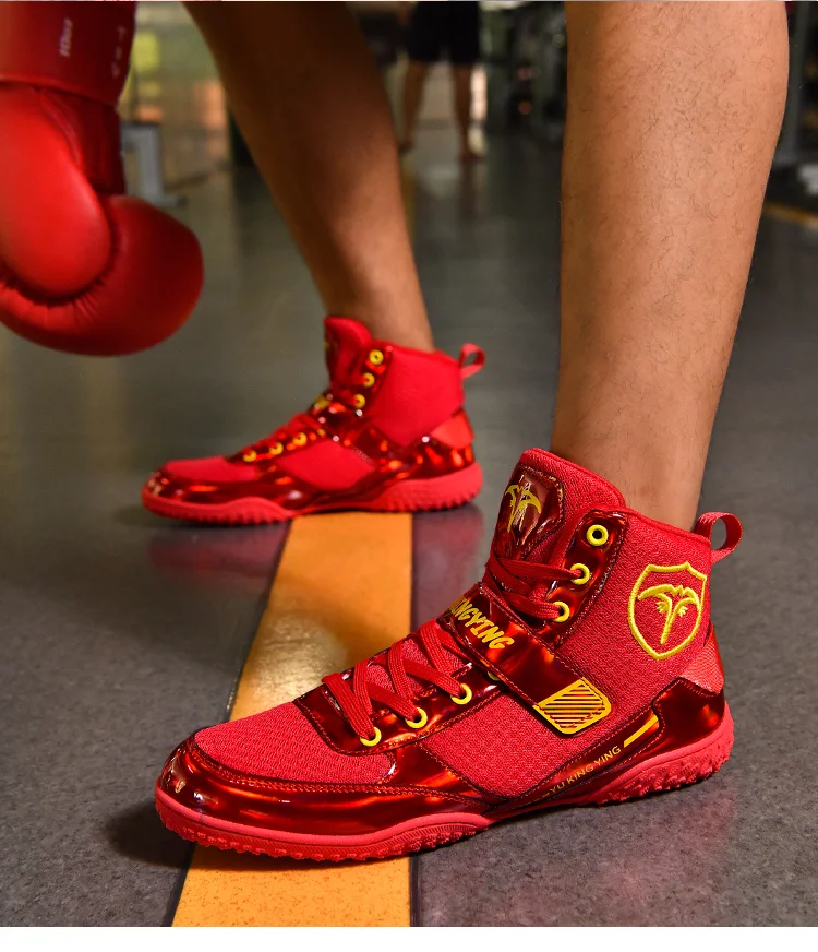Boxing Shoes Lightweight Boxing Sneakers Men's Comfort Wrestling Shoes Non-Slip Wrestling Sneakers Indoor Training Shoes