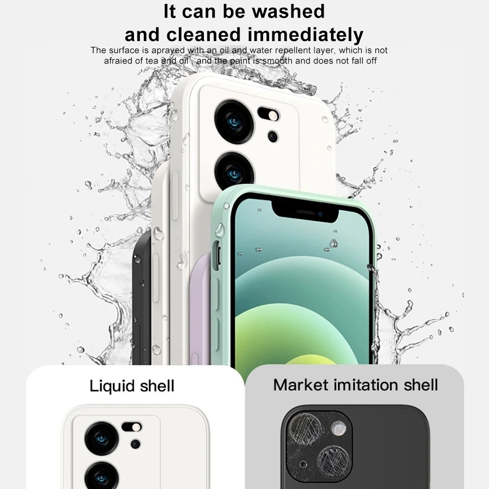 For Xiaomi 13T 13 T Pro Case  Liquid Silicone Phone Cases For Xiaomi Mi 13T 13 T Mi13 Mi13T Xiaomi13T Pro Soft Back Cover image 2