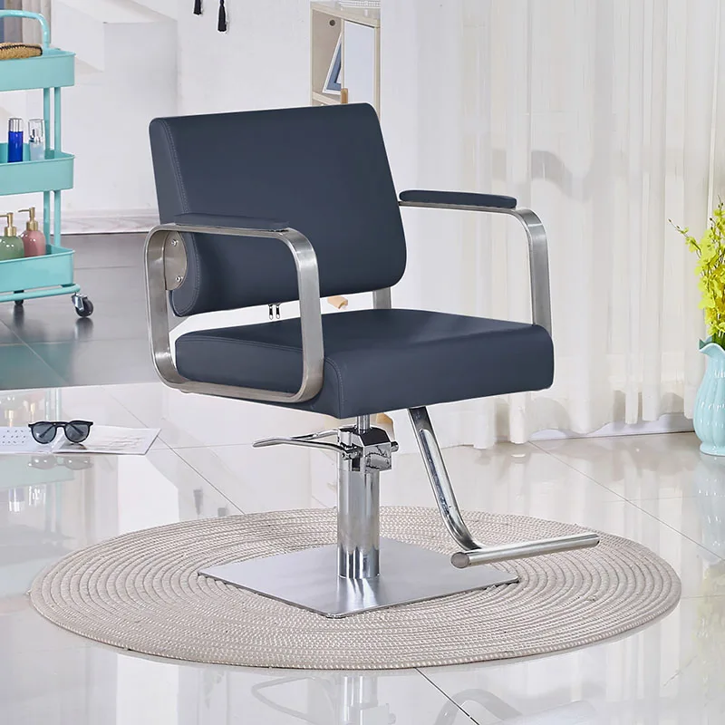 

Fashion Dyeing Hair Barber Chair Stainless Unique Advanced Sense Luxury Barber Chair Beauty Salon High-end Cadeiras Furniture