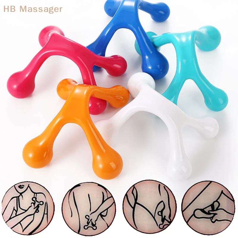 

Handheld Quadrupedal Body Massager Pain Relief Back Stick Relax Health Deep Massage Plastic Meridian Point Tool Portable