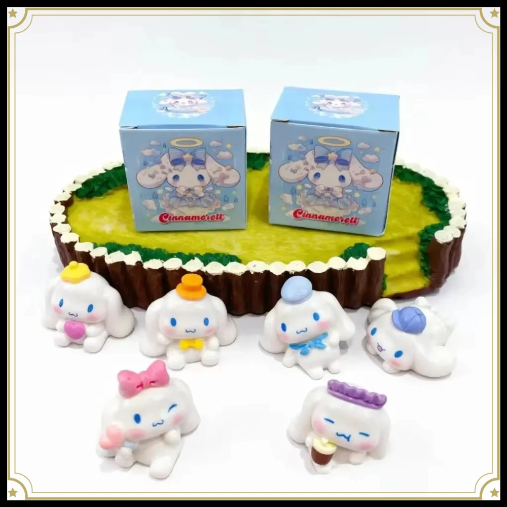 Cinnamoroll Blind Box Big Ear Dog Mini Figures Kawaii Anime Figurine Desktop Ornament Collectible Surprise Box Gift