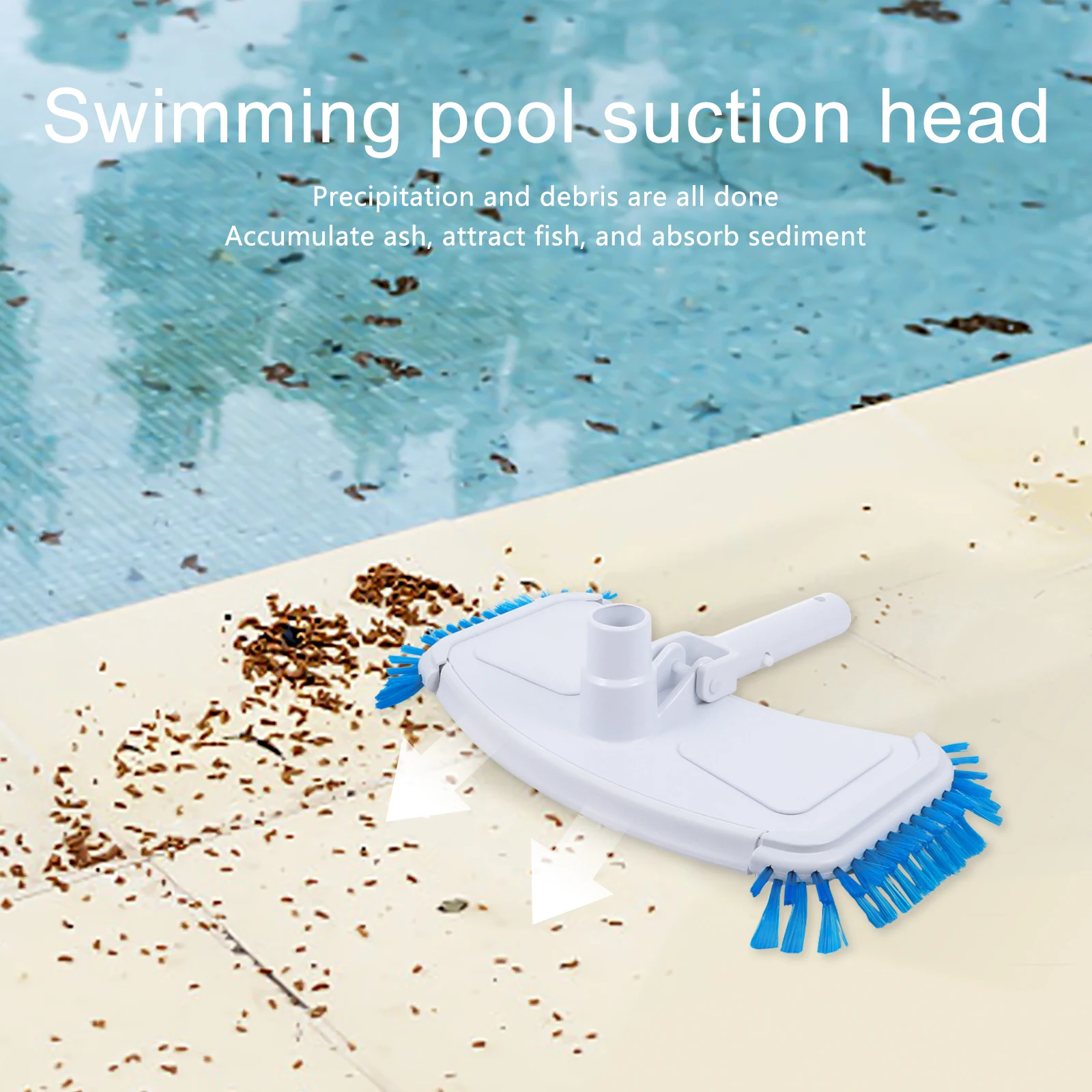 

Swimming Pool Suction Head Plastic Cleaning Tool Lightweight Portable Skimmer Net Cups Vacuum Cleaner Sucker Durability Safe