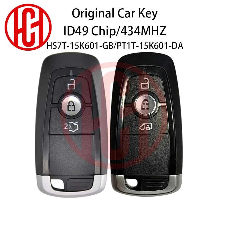 Original Car Key HS7T-15K601-GB PT1T-15K601-DA ID49 Chip 434MHZ For Ford Edge Galaxy S-Max Transit Torneo Custom  A2C93142100