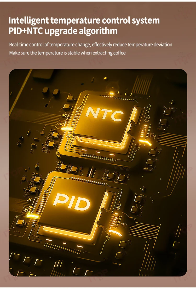 ITOP CMMK1601 E61 Espresso Coffee Machine Dual Boiler 1600W PID Temperature Control Commercial Grade for Home & Cafe