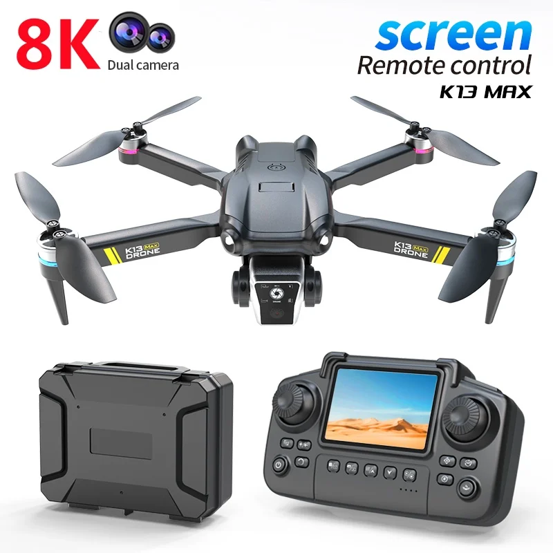 

Screen RC Drone 8K HD Cameras WIFI FPV Height Hold Gesture Photography Foldable Quadcopter Screen Remote Control Toy Kid Gifts