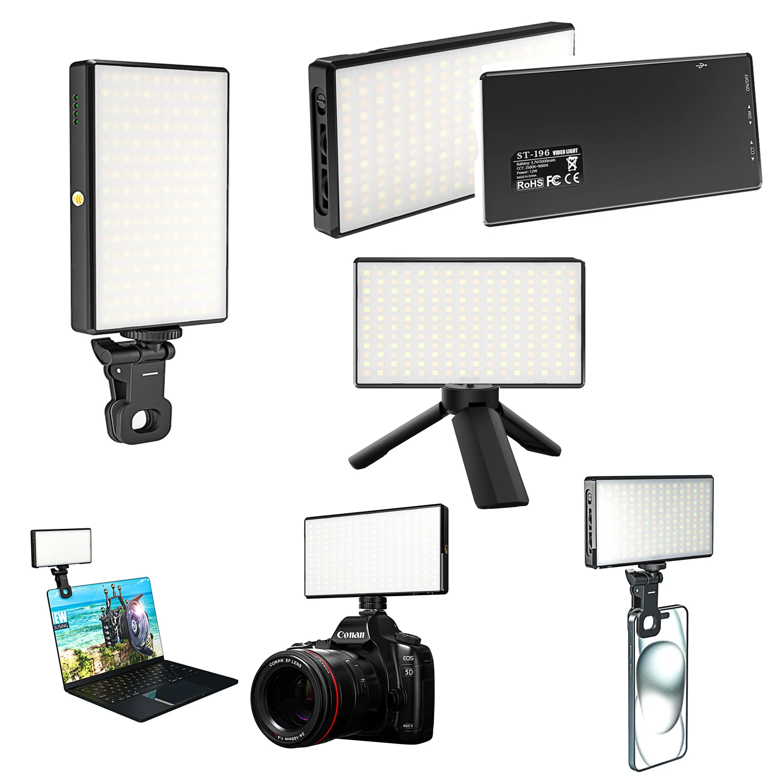 12W 192PCS high brightness LED Photography Live fill light W