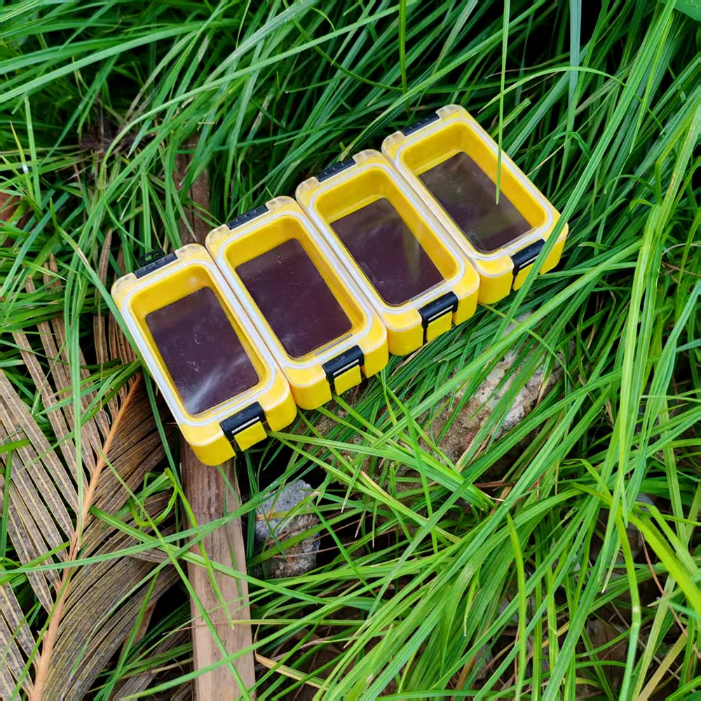 4er-Pack, kostenlose Zusatzbox für Angelhaken, Aufbewahrungsbox für Angelzubehör, magnetische Angelhaken- und Köderbox, kleine Werkzeugbox für Zubehör. – Detail 1