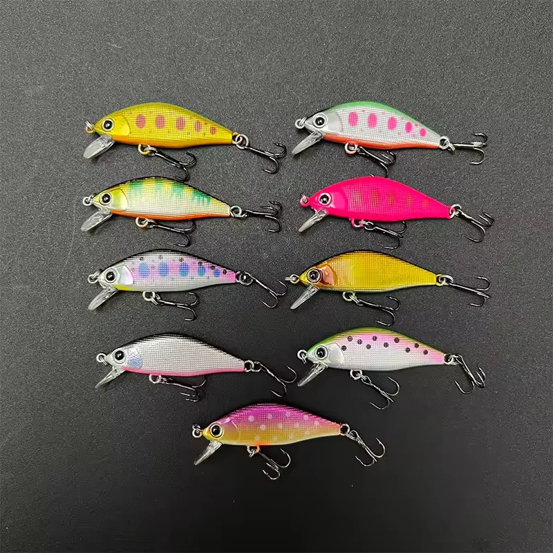 45 مللي متر 4 جرام غرق أسماك الصيد إغراء Jerkbait Wobblers الاصطناعي الطعم الثابت ل زاندر الكارب سمك السلمون المرقط Ima issen 45s Pesca اكسسوارات