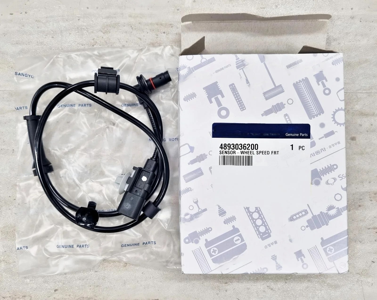 Front Wheel Speed Sensor #4893036200 for  Ssangyong 4WD Musso (Sports II) G4 Rexton(M&M) G4 Rexton