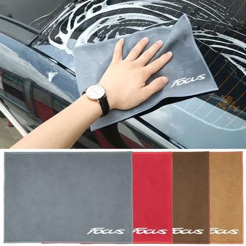 자동차 건조 수건 스웨이드 산호 벨벳 양면 자동차 청소 천, 포드 포커스 몬데오 머스탱 피에스타 쿠가 MK2 에베레스트 탈출
