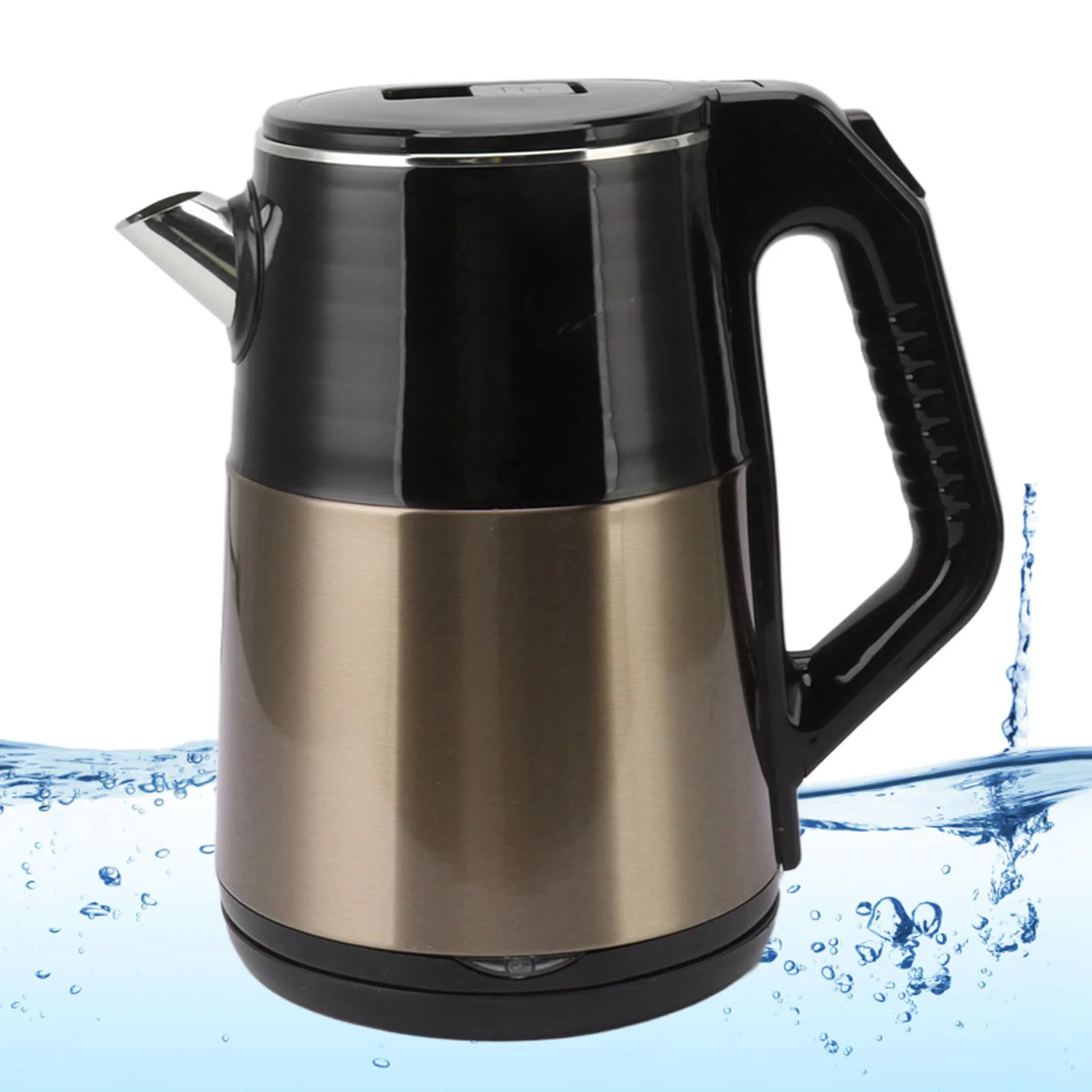 2000W Fast Boiling Electric Kettle 25L Large Capacity Stainless Steel Double Layer Safety Auto Shut Off and Boil Dry Protection