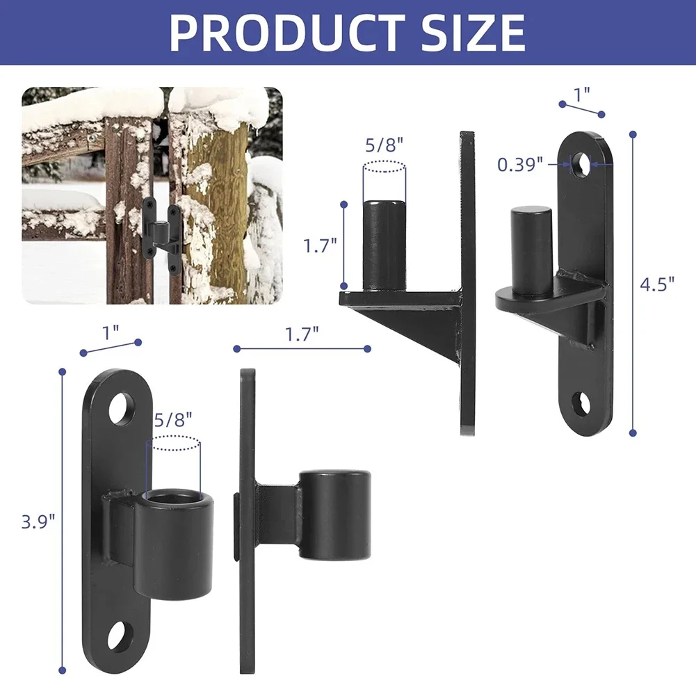 

2 шт. настенные петли для ворот из нержавеющей стали 304 для фермерских ворот и заборов, устойчивые к ржавчине петли для уличных гаражных ворот