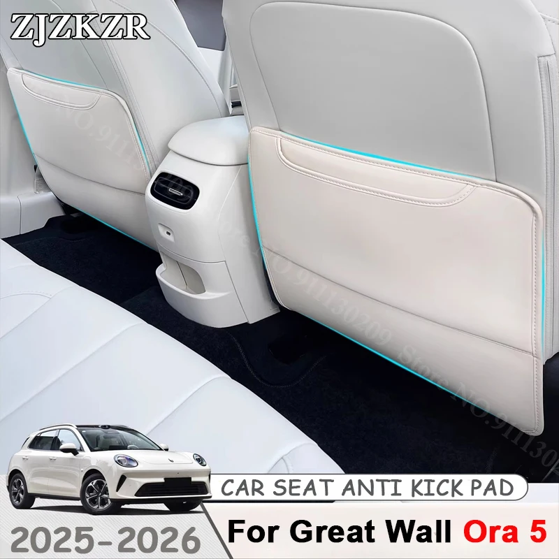 For Great Wall Ora 5 2025 2026 2027 Car Seat Back Storage Rear Anti-Wear Backrest Anti-kick Pad Interior Protective Accessories