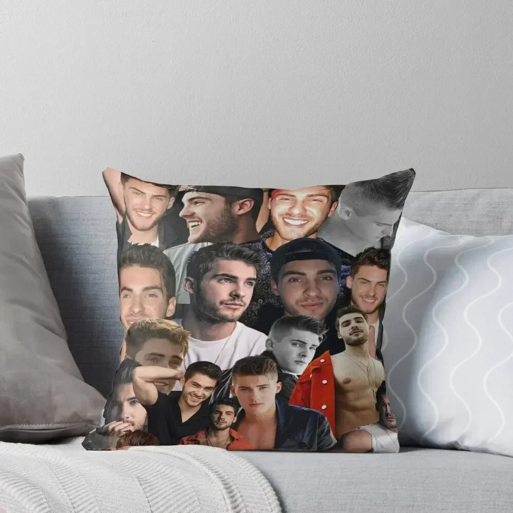 

cody christian photo collage Throw Pillow christmas supplies Room decorating items Covers For Sofas pillow