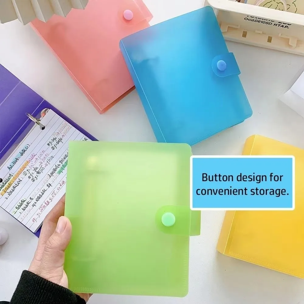 New Double Hole Loose Leaf Memo Binder DIY Macaron Color Refillable Notebook Horizontal Line Hand Account Book School Office