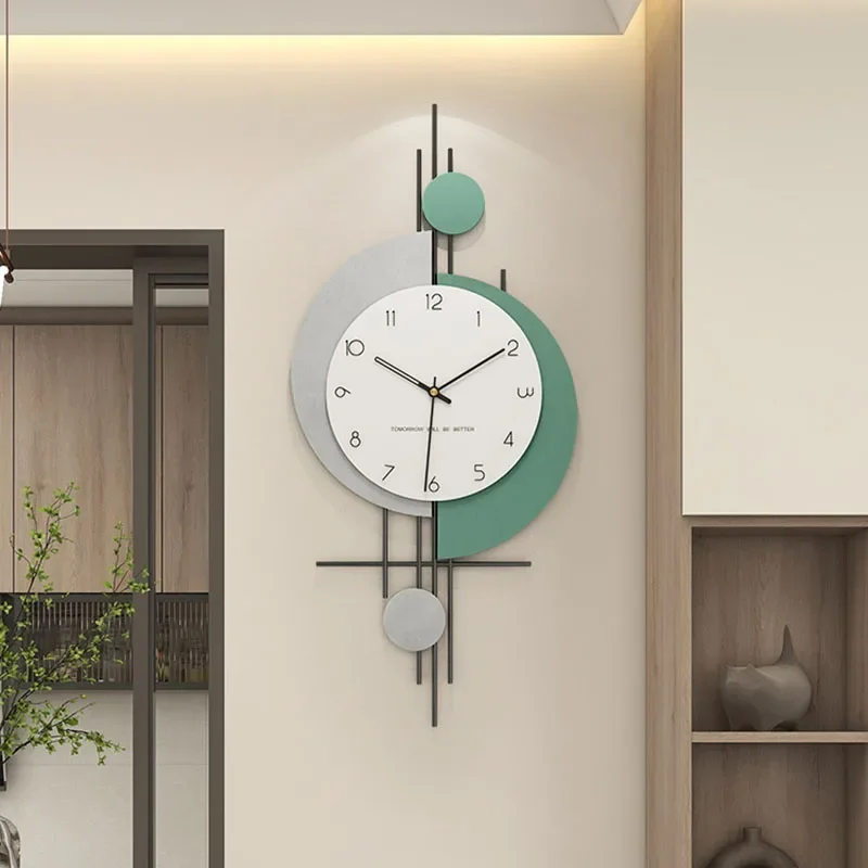 

Design Unique Wall Clock Minimalism Creative No Sound European Watch Long New User Bonus Aesthetic Reloj De Pared Decorarion