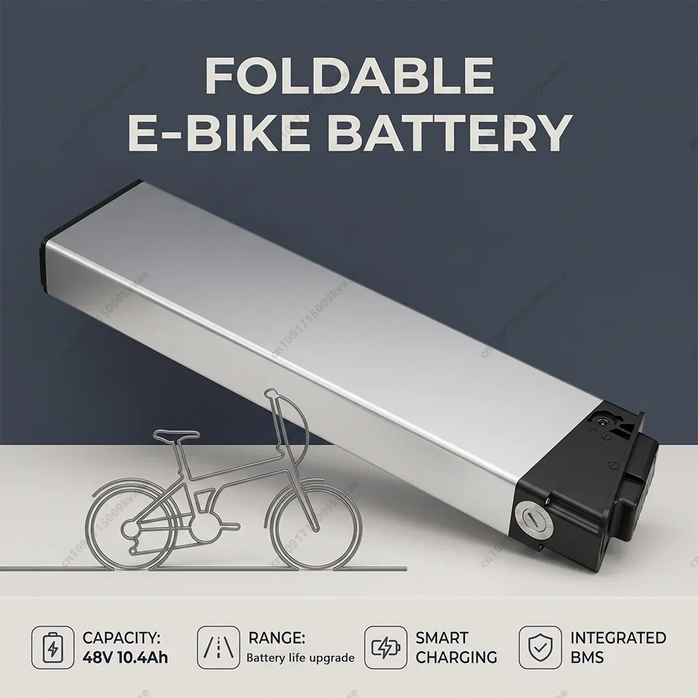 48V 36V Electric Bike Battery 10.4Ah 14Ah 17Ah Folding Ebike Lithium Battery for Tongsheng 1000W Motor DCH-006 Rear Rack Pack