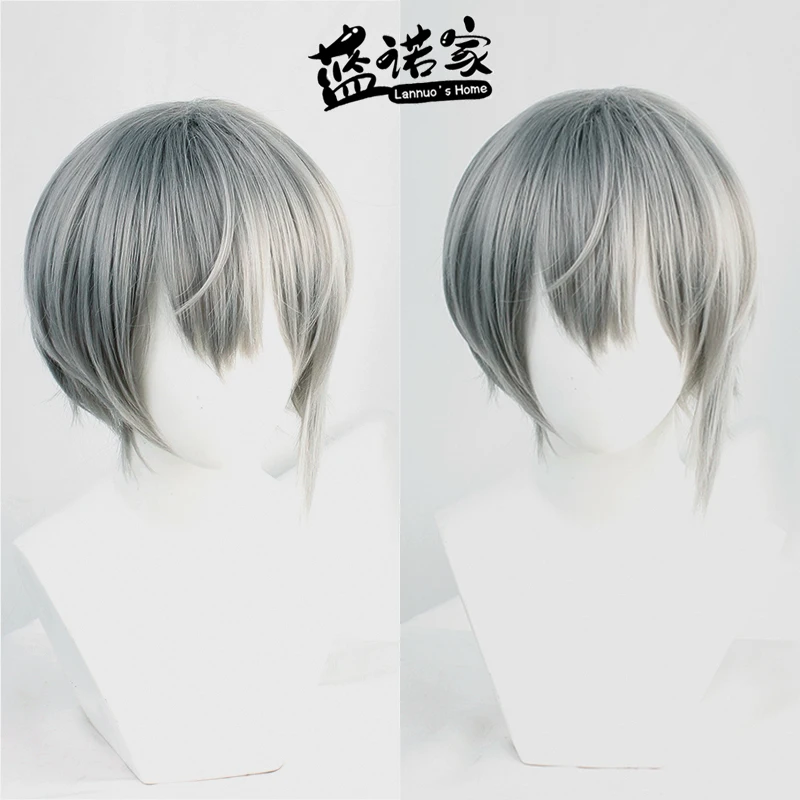 

Anime Arknights Phantom Cos Cosplay Wig Halloween Carnival Party Props Synthetic Hair Heat Resistant Fiber + Wig Cap