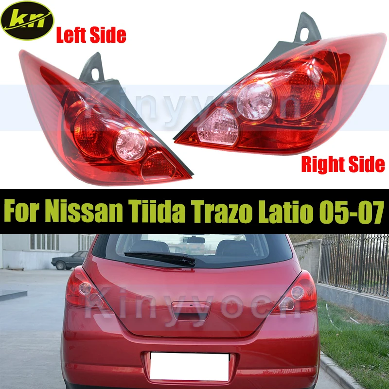 

Задний бампер, задний фонарь для Nissan Tiida Trazo Latio 2005 2006 2007, задний фонарь, стоп-сигнал, задний фонарь