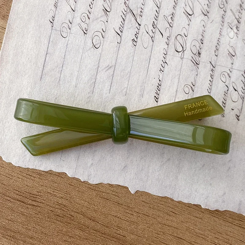 

Classic French bow~ Korean-style French jelly-colored bangs hair clip, top clip, side duckbill clip
