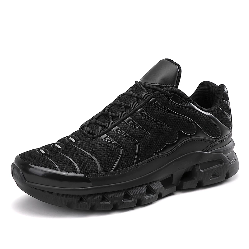 men shoes casual sneakers2024New models Breathable mesh surface running shoes Fashion trends tennis black Large size Non leather