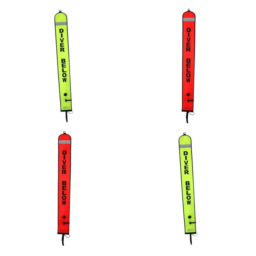 

ft/1,2 м для подводного плавания, дайвера, безопасная колбаса, маркер поверхности, буй SMB, сигнальная трубка, поплавок и светоотражающая лента - выберите цвет
