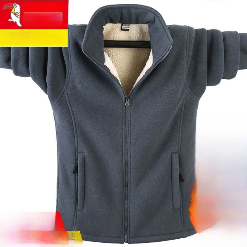 

Thiened Fce Men's Sweatirt Autumn Winter Jaet Lamb Velvet Loose ab Fce Bird Man Clothing Brand TUCANO