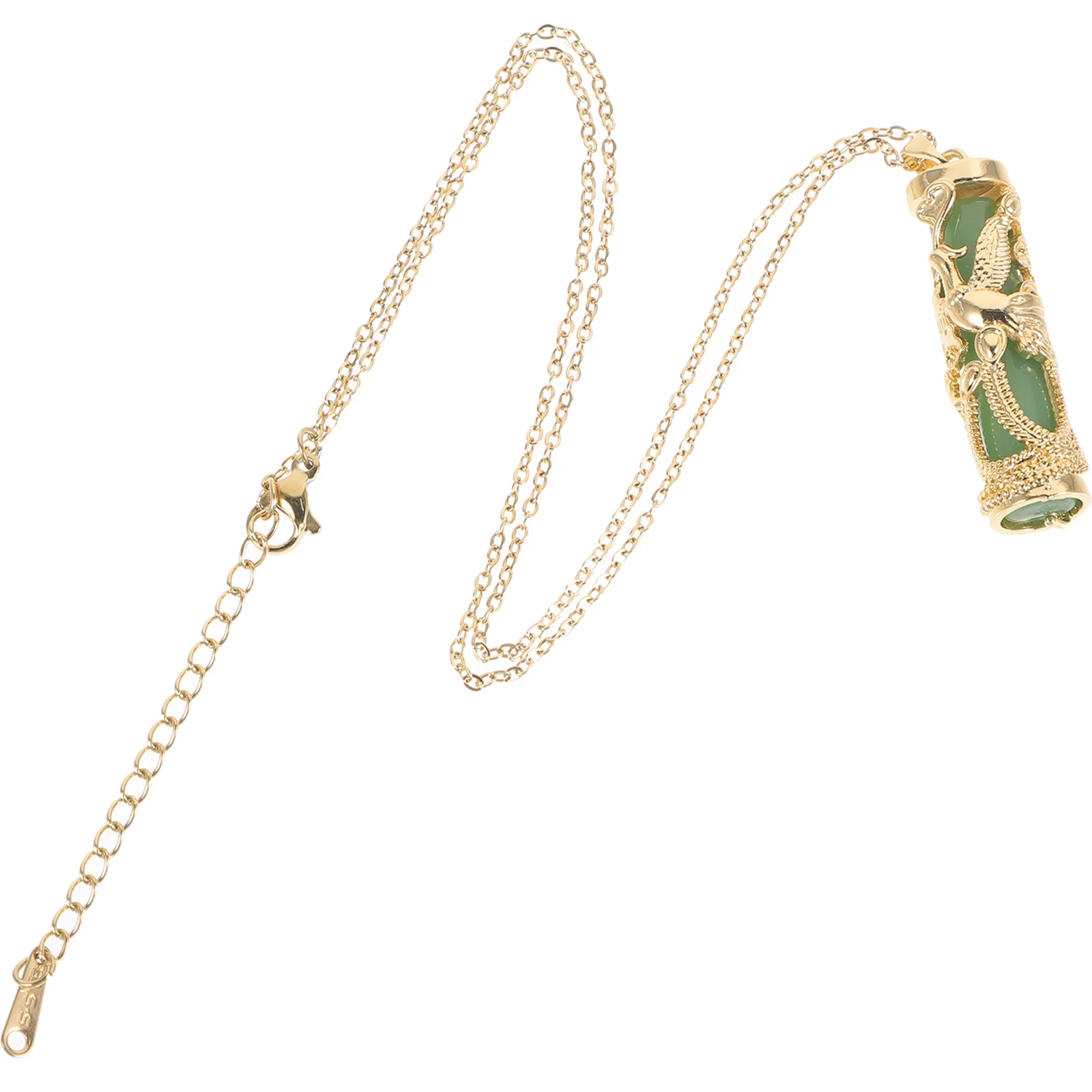 

Pillar Pendant Necklace Titanium Steel Creative Shape Smooth Touch Elegant Jewelry Romantic Necklace Gift for Women Men