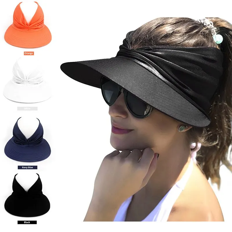 Kapelusze sportowe Sun Visor Puste Top Baseball Sun Cap Damskie czapki przeciwsłoneczne z osłoną UV plażowe kapelusze przeciwsłoneczne dla młodych