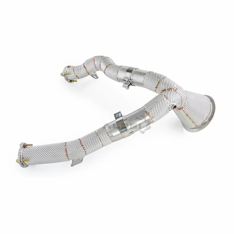 High Flow Exhaust System for Audi A7 3.0T C8 2018-2023 Heat Shield Racing Performance Tuning Auto Modification Part