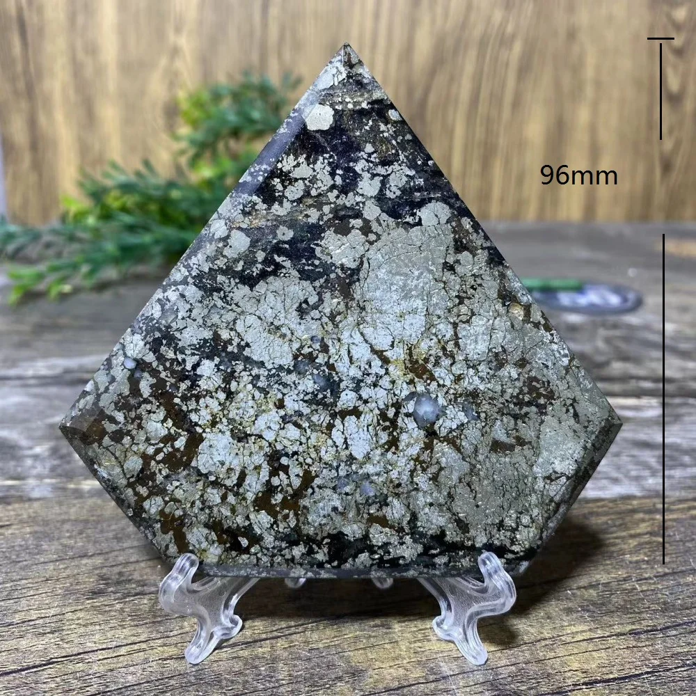 Crystal Natural Marcasite Agate Point Flame Rhombus Stone Quartz Minerals Home Healing High Energy Quality Reiki Decoration