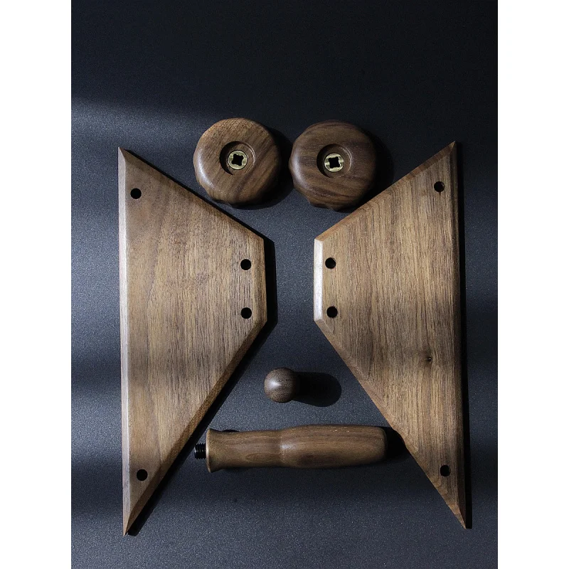 

For Aibao CREM ONE coffee machine high-end Black walnut wood modified 6-piece set Custom handle knob lever