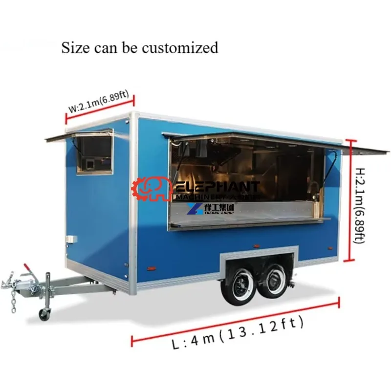 Food Truck with Full Kitchen Equipment Hot Dog Cart and Vending Setup for Sale Perfect for Street Vending Catering Services