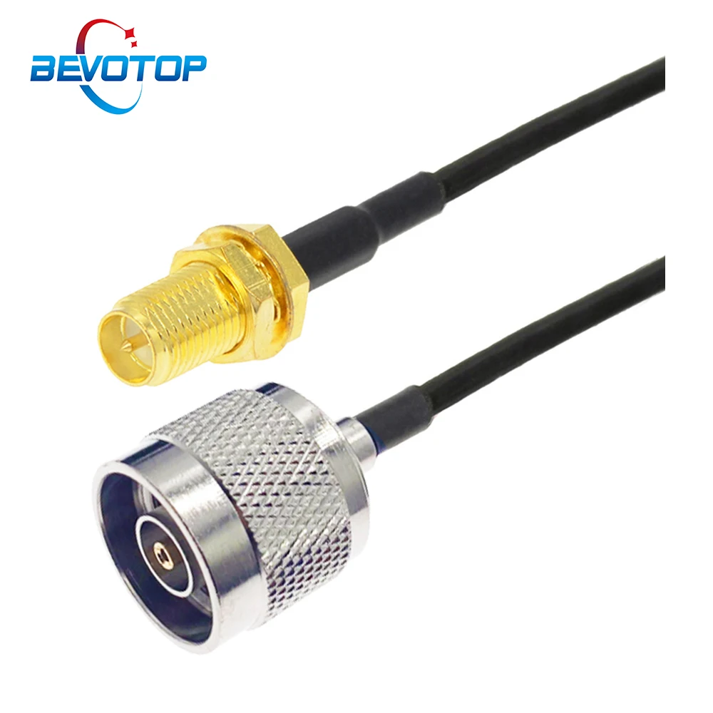 Custom RP N Male to RP SMA Female Adapter RF Coaxial RG174 Extension Cable RF Jumper Pigtail for 4G LTE Wireless Router Gateway