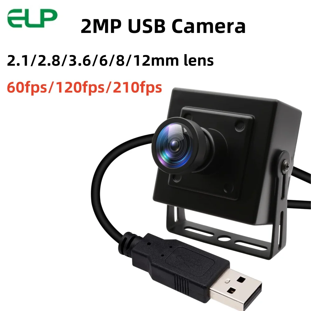 ELP High Speed 120fps 260fps USB Camera 2MP 1080P 60fps Industrial Camera Module OV4689 Webcam for Fast Moving Capture