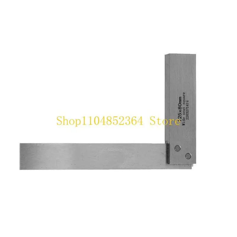 652F Mechanical Engineer Angles Ruler Machinist Square L-Type Measure Tool Wide Base Square Tool 90 Degree Wide Seats Square