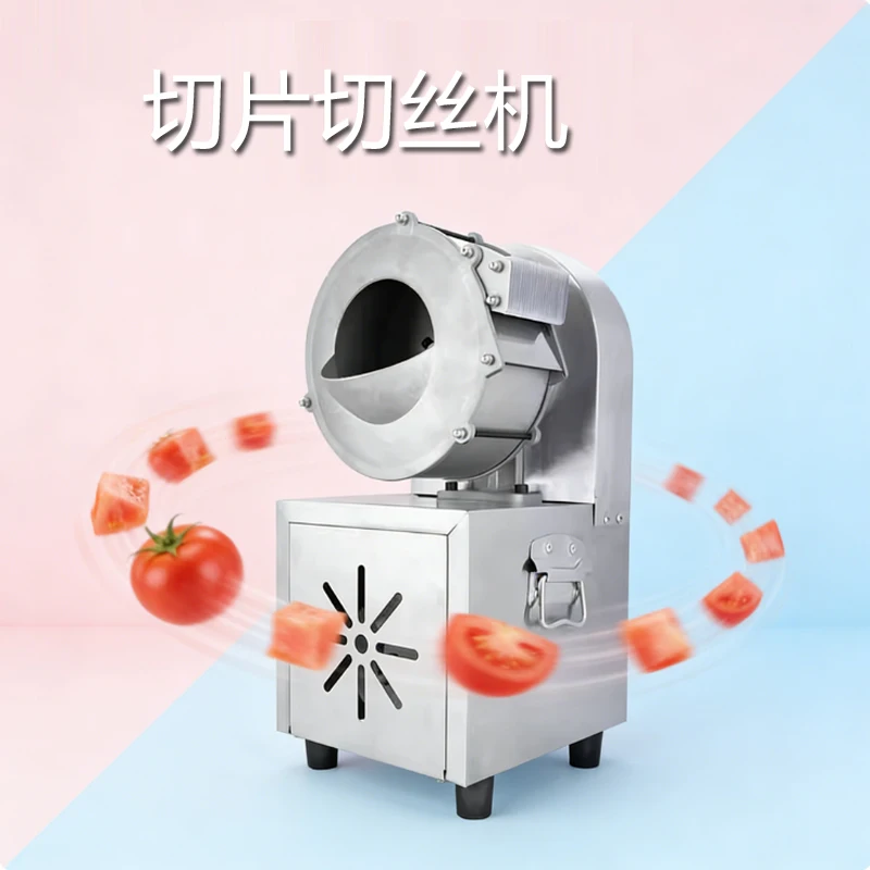 

Машина для нарезки картофеля из нержавеющей стали Коммерческая электрическая полностью автоматическая машина для нарезки картофеля и редиса