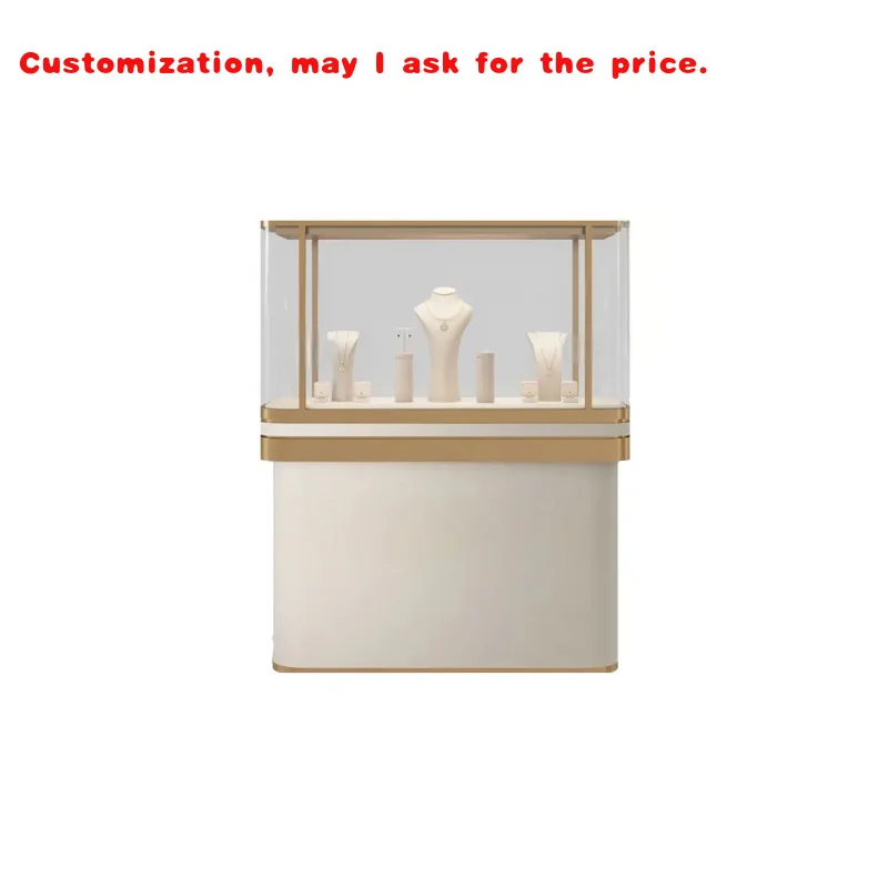 

custom.Factory Price Luxury Jewelry Display Cabinet 3D Design Jewelry Table with LED Lighting Store