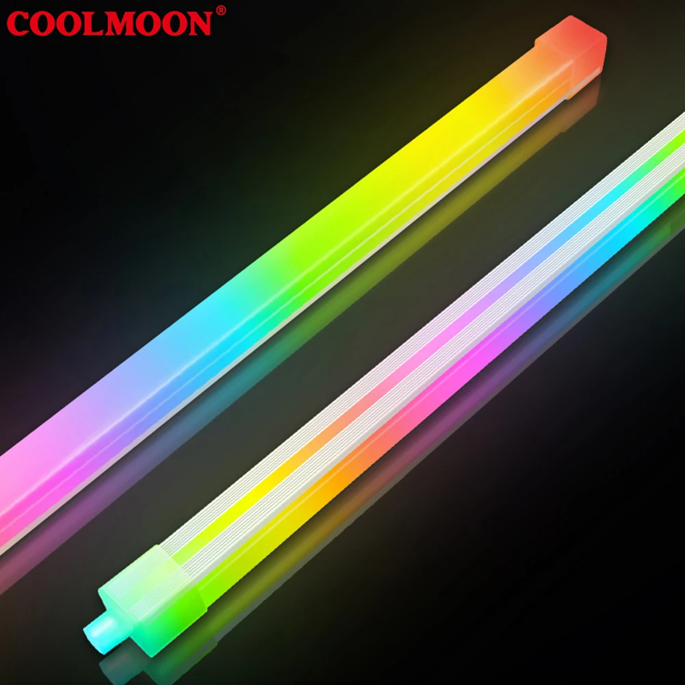 

5 В 3-контактный 4-контактный светильник ARGB AURA SYNC 26LED Гибкая ламповая полоса Компьютерные аксессуары Гибкая световая полоса Силиконовая для MSI