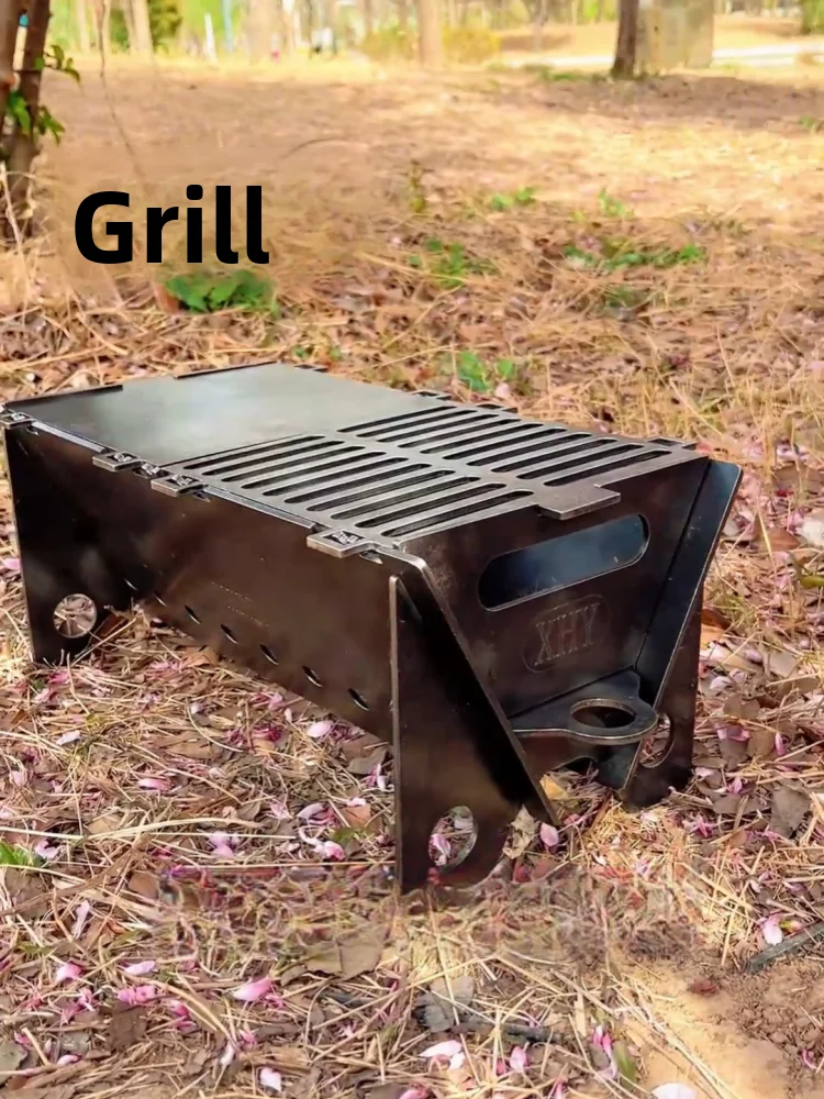 

Портативная карта Sle BBQ ill, новая уличная камера для пикника, угольный стейк, маленькая яма для барбекю для домашнего использования, легкий дизайн