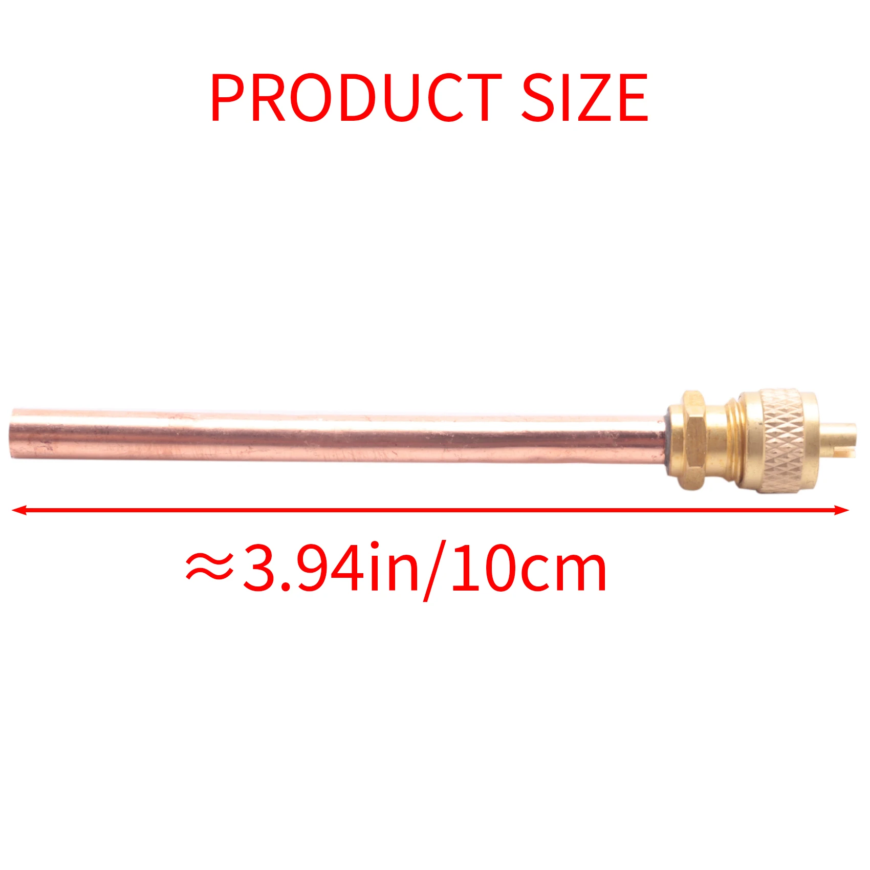 10 клапанов 1/4 дюйма SAE x 1/4 дюйма OD x 4-дюймовый стержень охлаждения переменного тока