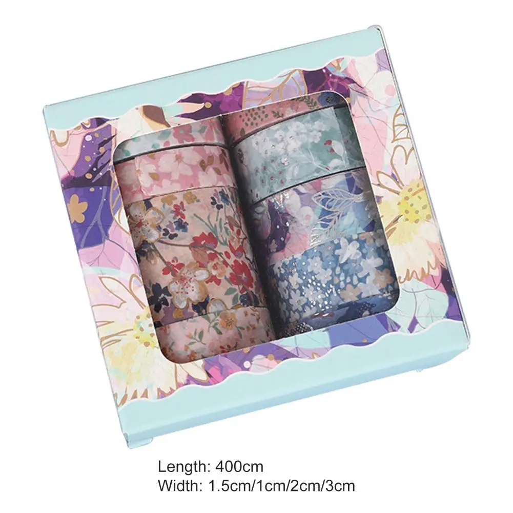 Washi 스크랩북 테이프, 자체 접착 DIY 장식, 인쇄 장식 꽃 마스킹 테이프, 학교 용품, 9 롤/세트