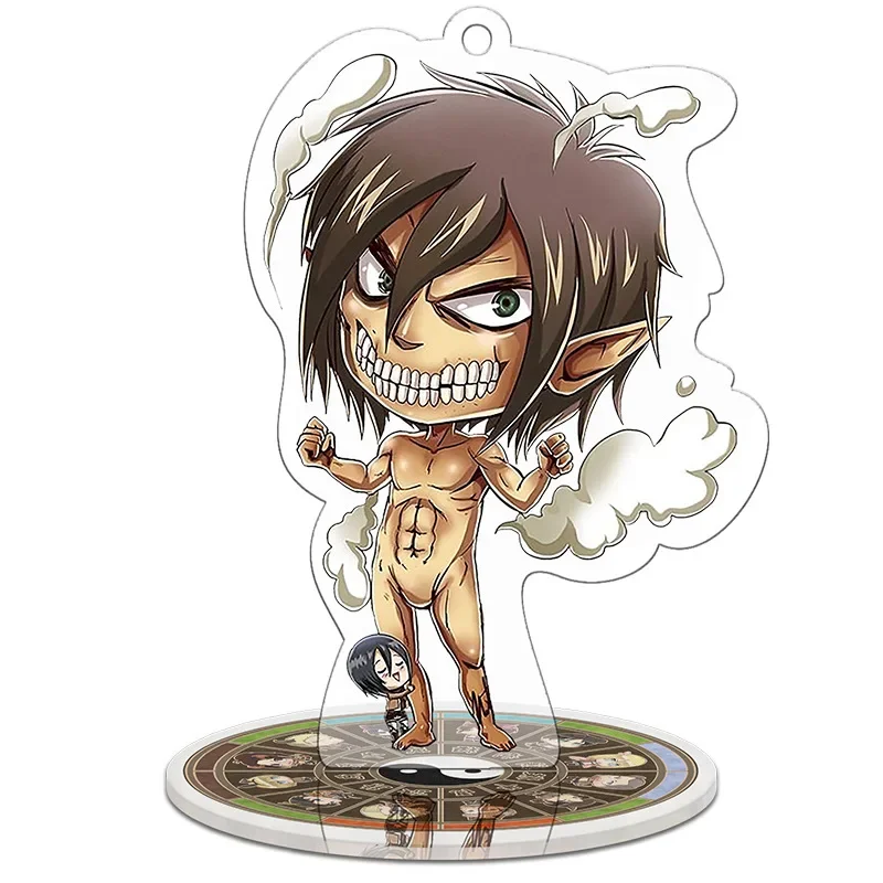 Attack on Titan Jiyuu No Tsubasa Mikasa Ackerman Eren Jager Model Doll Acrylic Stand Keychain Shingeki no Kyojin Figure Toy
