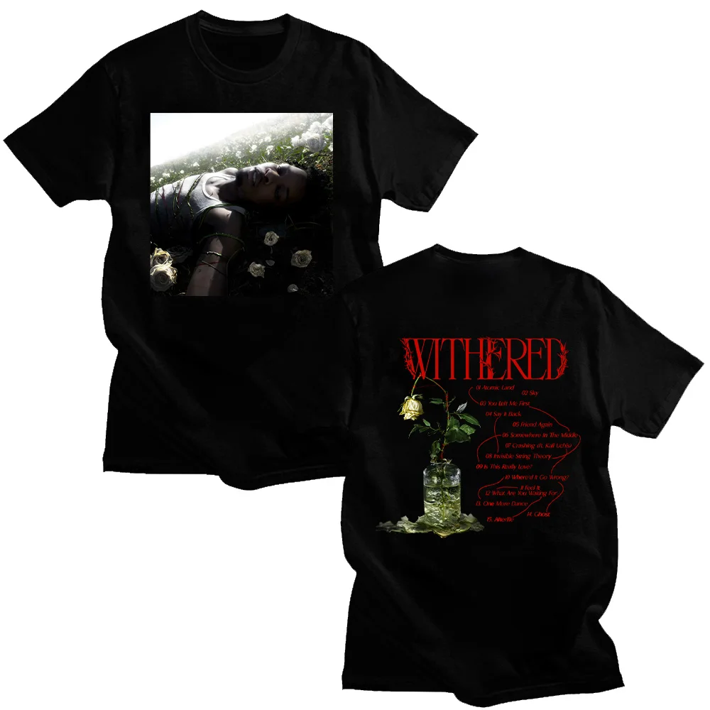 

D4vd Withered The Album New Tshirts Trends Design Aesthetic Tee-shirt Unisex Crewneck Short Sleeve Cotton Tee Women Men Y2K Tops