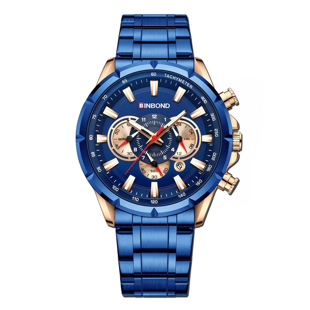 Brand Watch Men European American High Steel Tactical Motorcycle Waterproof Calendar Timing Male Fashion Quartz Clock Watches