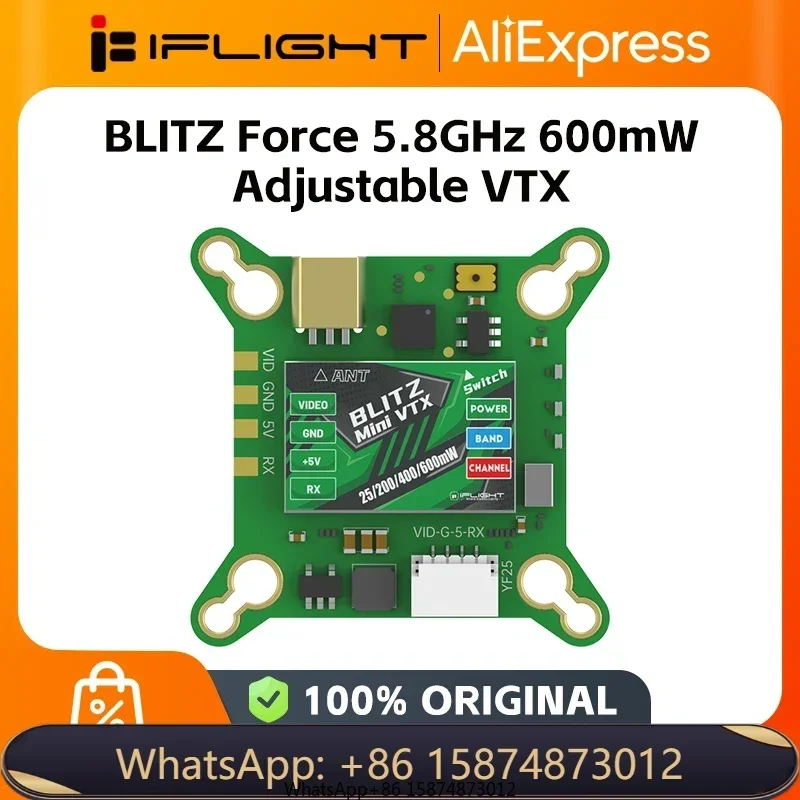 iFli ght BLITZ Mini Force 5.8GHz 600mW VTX Adjustable with MMCX Connector for FPV part