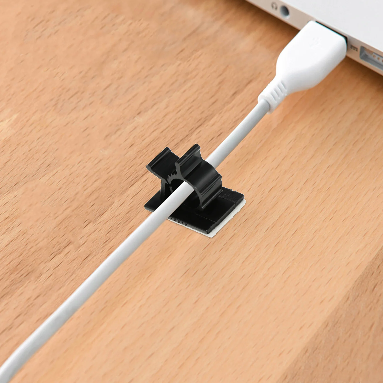 

100pcs Cable Organizer Clips Adhesive Wire Cord Management For Home Office Desktop Self Adhesive Hook Cord